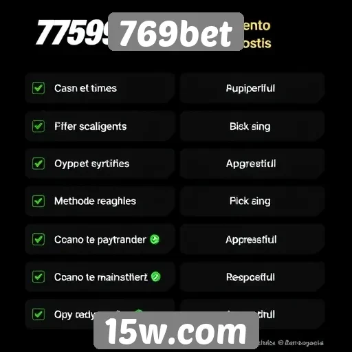 Métodos de pagamento disponíveis no 769bet